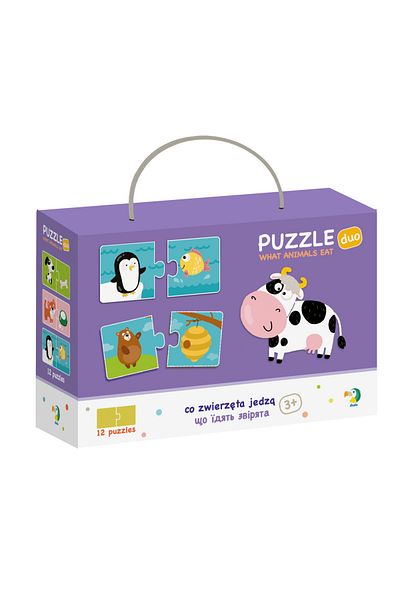 Dodo Duo Puzzle - Animal Food (2 PIECES)