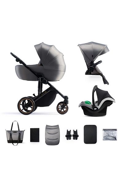 Kinderkraft Stroller 3 In 1 Prime 2 3in1 Mink Pro Grey