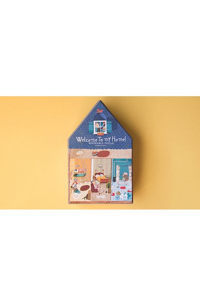 Londji Puzzle 36 Piese, Reversibil, Interiorul Si Exteriorul Casei