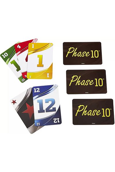 mattel Card Game, Phase 10, Rummy Type, 7 Years Old