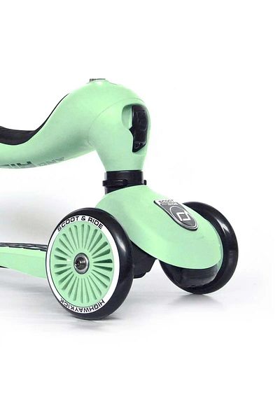 SCOOT AND RIDE Children's scooter with seat, convertible 2in1, HighwayKick 1 Kiwi, 1-5 years, up to 50 kg