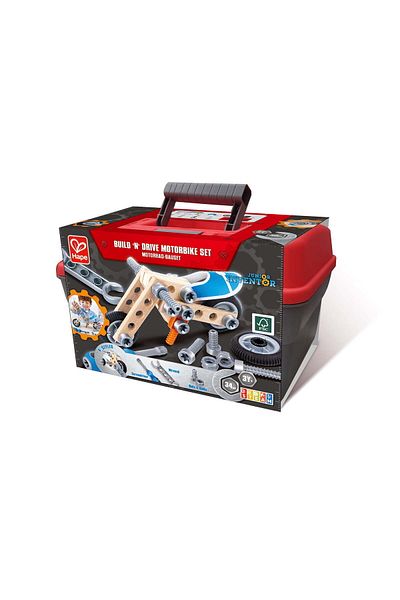 Hape Wooden Toy - Motorcycle Construction Set (34 PIECES)