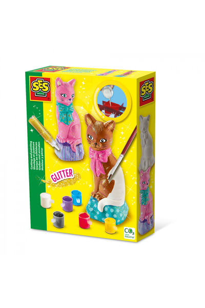 SES Creative Creative Set For Children With Molding And Painting - Cat