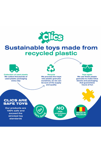 Clicstoys Clics Building Set Construction Vehicles 5 In 1