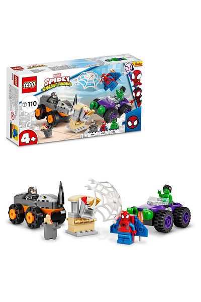 LEGO ® Marvel Spidey and His Incredible Friends Hulk vs. Rhino Truck 10782 (110 Pieces)