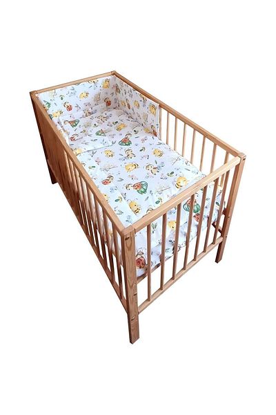Hubners Ladybug Crib Bedding 4 Pieces White