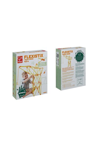 Hape Flexistix Bamboo Toy - Swivel Crane (94 PIECES)