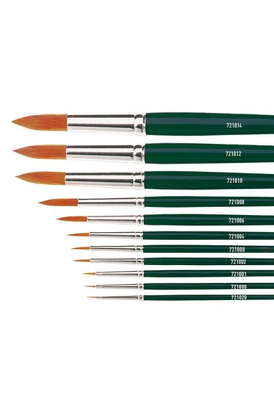 Kreul Universal Round Brush, Synthetic Hair, Basic, Size 00