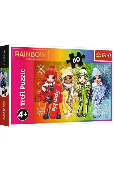 Trefl Puzzle 60 Rainbow High Papusile Jucause