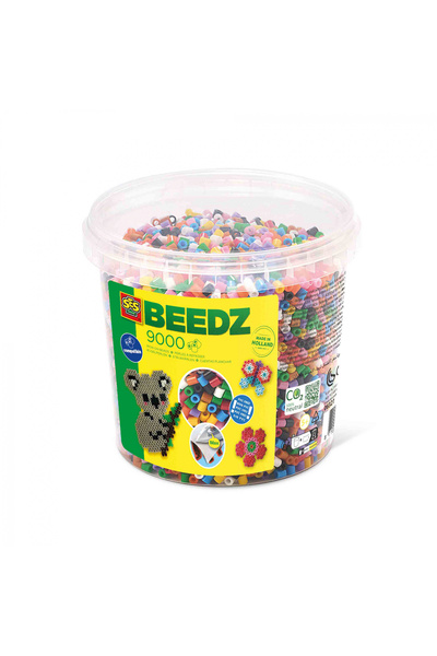 SES Creative Beedz Mixed Colors Children's Ironing Beads Set, In Bucket 9000 ...