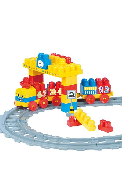 Dolu Set de constructii cu trenulet - 58 piese