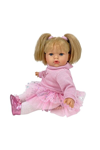 OEM Păpușa Nines D'onil, Tita, cu păr blond, fustă roz plumeti, cu parfum de ...