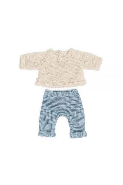 Miniland Set de haine pantaloni și pulover pentru păpușă de 21 cm