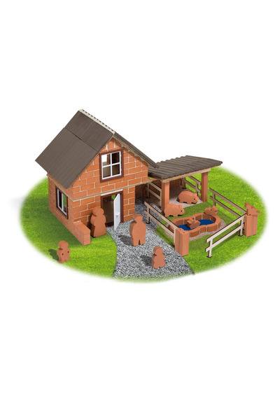 Teifoc Миниатюрен комплект за изграждане на тухлички - Ферма