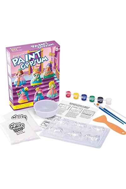 Micostore Πριγκίπισσες, Γύψινες Φιγούρες για Ζωγραφική για Παιδιά, Πλήρες Κιτ Κατασκευής Φτιάξ' το Μόνος σου