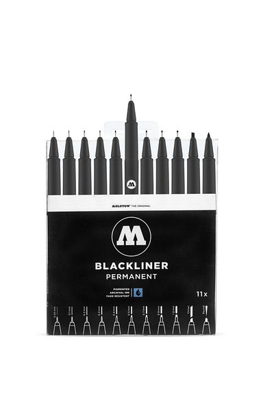 Molotow Blackliner Wallet Complete Set 11 Pcs.