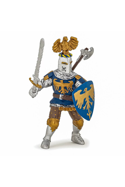 Papo Blue Crested Knight Figurine