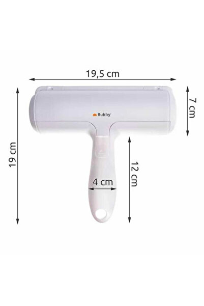 Micostore Kartáč na čištění chlupů, opakovaně použitelný, válečkový, odstraňuje kočičí chlupy, psí chlupy, žmolky 19,5 cm