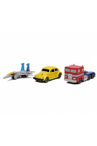 Simba Transformers Set of 3 Nano Metal Cars 4cm
