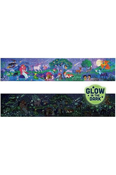 Hape Puzzle strălucitor în întuneric pentru copii cu zâne (200 de piese, 1,5 m)