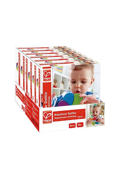 Hape Wooden Toy - Rainbow Rattle