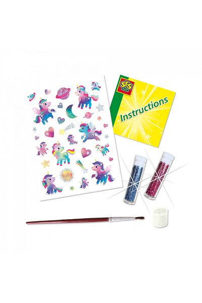 SES Creative Set creativ pentru copii - Tatuaje cu unicorn galactic