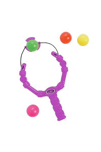 Micostore Plastic Slingshot With 4 Colored Balls For Children, Pink
