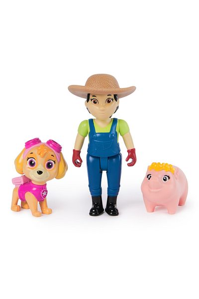 SPIN MASTERR Paw Patrol Rescue Heroes Skye And Farmer Yumi Figure Set