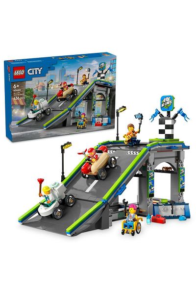 LEGO ® City No Limits: Race Car Ramp Track Toy Soapbox-Racing Set 60460