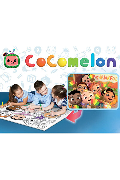 Lisciani Maxi Coloring Puzzle - Cocomelon and Friends (60 PIECES)