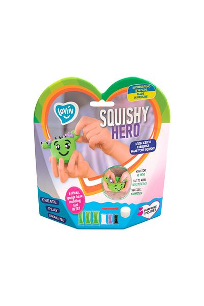 OKTO Set de pastă de modelat Air Clay cu pastă de modelat ușoară Lovin - 6 culori - Squishy Hero - Cactusita