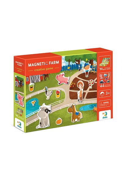 Dodo Magnetic Game - On the Farm - Educational and Interactive Game for Children