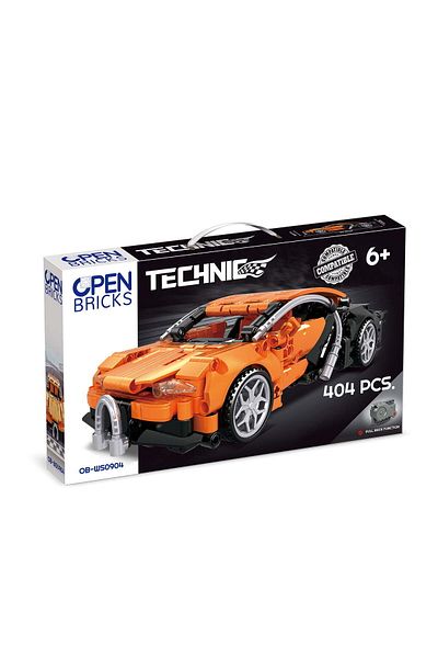 OEM Lego Technic Orange Sports Car Construction Toy (404 PIECES)