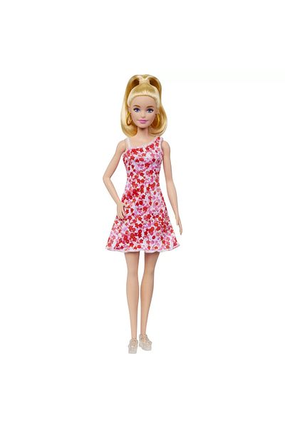 mattel Papusa Barbie Fashionista Blonda Cu Parul Prins In Coada