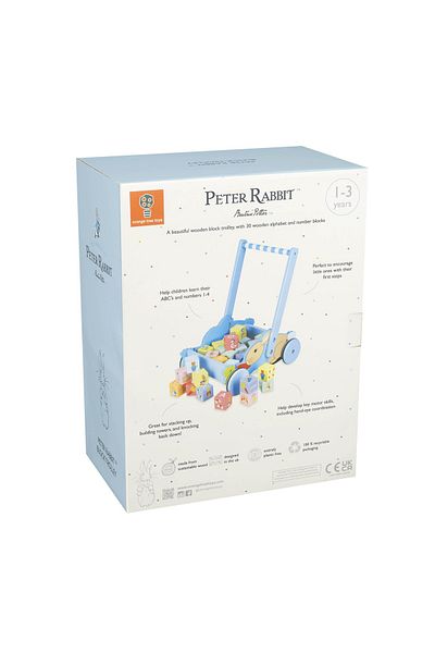 Orange Tree Toys Vozík s kostkou Králík Petr