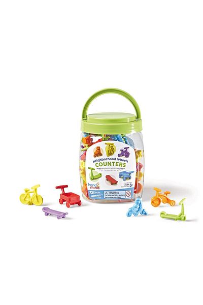 Hand2Mind Fun Wheels Counting Set 72 Pieces