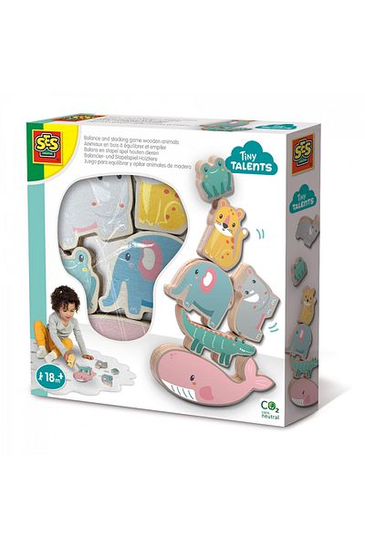SES Creative Wooden toy - Animals in balance