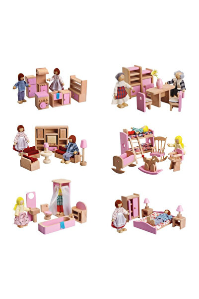 Mentari Set Mobilier Pentru Papusi 6 Camere Diferite