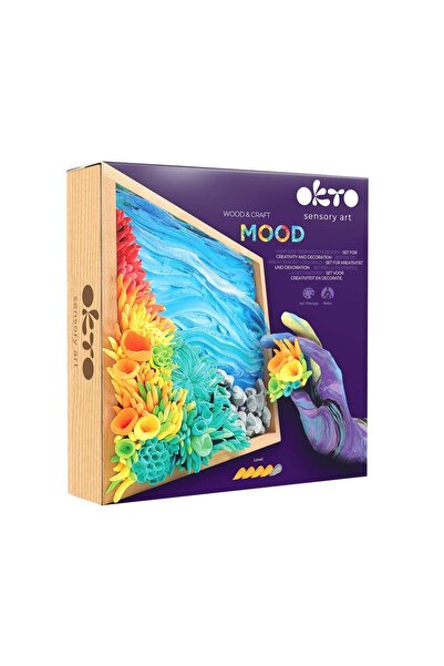 OKTO Sada na tvoření ze dřeva - Sukulenty, 21 21 cm - Klidný oceán