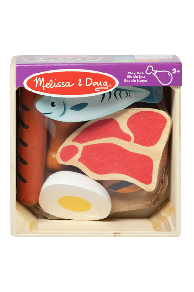 Melissa & Doug Set de rol din lemn Proteine