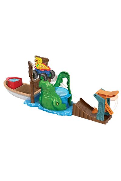 mattel Hot Wheels Monster Truck Color Shifters Atacul Crocodilului