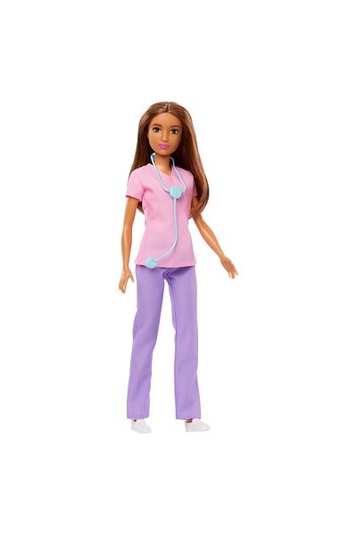 mattel Papusa Barbie Asistenta Medicala Satena