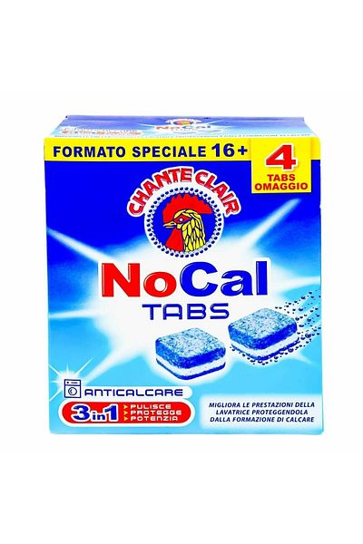 chante clair Tablete Anticalcar, Chanteclair Nocal Tabs, 20 Buc, Pentru Masina De Spalat Rufe