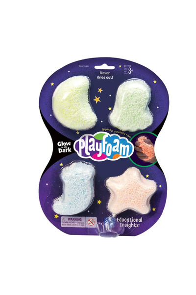 Educational Insights Spuma De Modelat Reflectorizanta Playfoam - Set 4 Buc