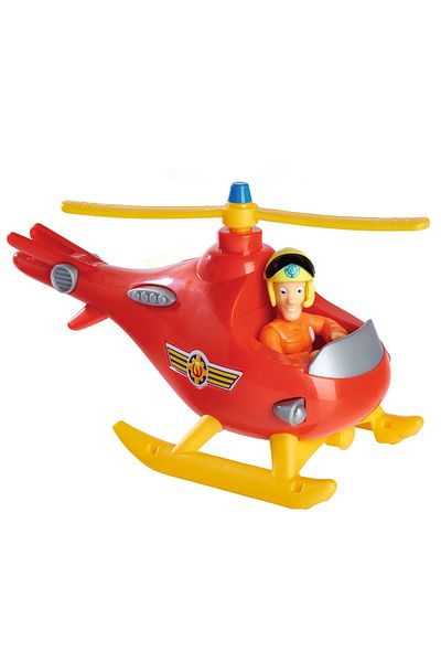 Simba Fireman Sam Wallaby Helicopter With Tom Figure