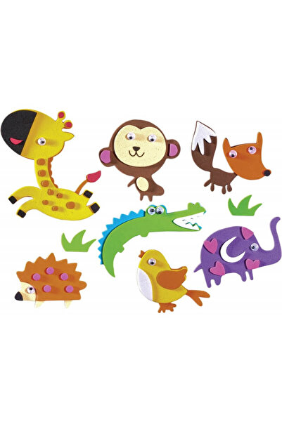 Junior Set de animale din spumă, accesorii de artă și meșteșuguri pentru copii