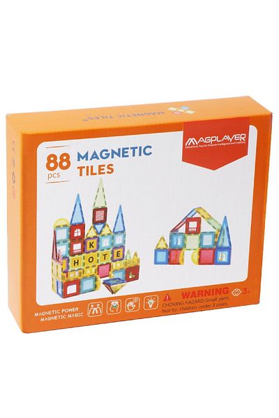 Magplayer 3D Magnetic Construction Set - 88 Pieces