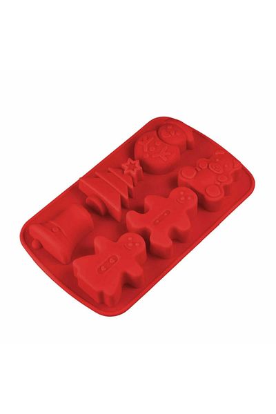 Micostore Silicone Mold With 6 Molds, For Chocolate, Biscuits Or Gingerbread, 30.5 X 19.2 X 3.3 Cm
