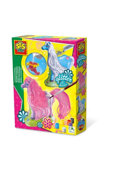 SES Creative Set for making plaster figurines. Brush and watercolors included. 5 years+