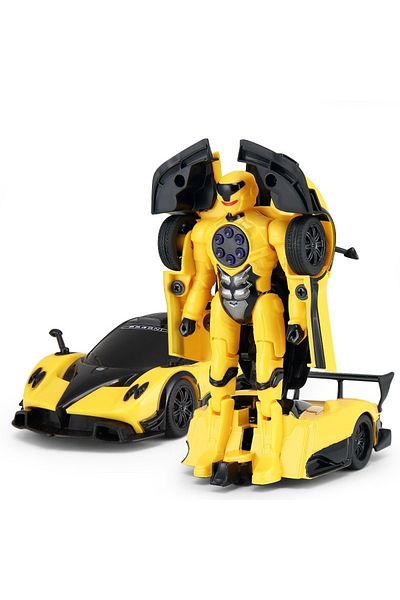 Rastar Masinuta metalica convertibila pagani zonda r galben cu scara 1 la 32
